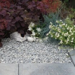 Dove Grey Pebbles 8mm-16mm 20kg -Garden Care Shop 800 800 5f4675 dove grey in situ