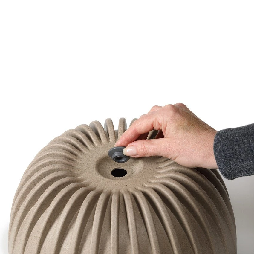 Mira Bowl Planter 24cm - Mustard Yellow 5 Mira Bowl Planter 24cm - Mustard Yellow - Image 3